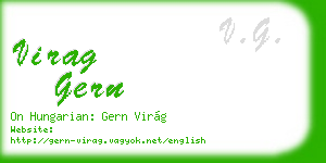 virag gern business card